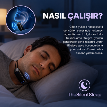 TheSilentSleep - Akıllı Ultrasonik Horlama Önleyici Cihaz